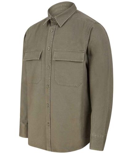 Front Row Drill Overshirt - KHA - 3XL